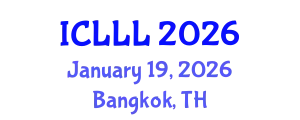 International Conference on Languages, Literature and Linguistics (ICLLL) January 19, 2026 - Bangkok, Thailand