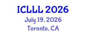 International Conference on Languages, Literature and Linguistics (ICLLL) July 19, 2026 - Toronto, Canada