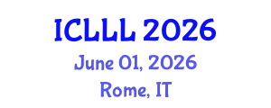 International Conference on Languages, Literature and Linguistics (ICLLL) June 01, 2026 - Rome, Italy