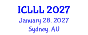 International Conference on Languages, Literature and Linguistics (ICLLL) January 28, 2027 - Sydney, Australia