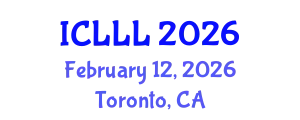 International Conference on Languages, Literature and Linguistics (ICLLL) February 12, 2026 - Toronto, Canada