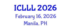 International Conference on Languages, Literature and Linguistics (ICLLL) February 16, 2026 - Manila, Philippines