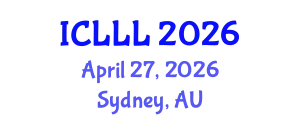 International Conference on Languages, Literature and Linguistics (ICLLL) April 27, 2026 - Sydney, Australia