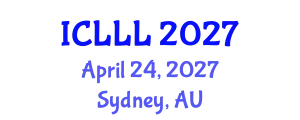 International Conference on Languages, Literature and Linguistics (ICLLL) April 24, 2027 - Sydney, Australia