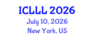 International Conference on Languages, Literature and Linguistics (ICLLL) July 10, 2026 - New York, United States