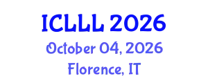 International Conference on Languages, Literature and Linguistics (ICLLL) October 04, 2026 - Florence, Italy