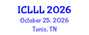 International Conference on Languages, Literature and Linguistics (ICLLL) October 25, 2026 - Tunis, Tunisia