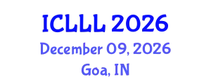 International Conference on Languages, Literature and Linguistics (ICLLL) December 09, 2026 - Goa, India