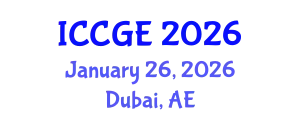 International Conference on Civil and Geological Engineering (ICCGE) January 26, 2026 - Dubai, United Arab Emirates