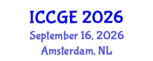 International Conference on Civil and Geological Engineering (ICCGE) September 16, 2026 - Amsterdam, Netherlands