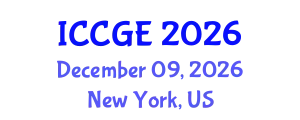 International Conference on Civil and Geological Engineering (ICCGE) December 09, 2026 - New York, United States