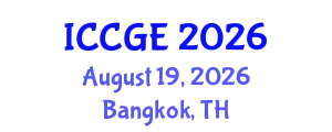 International Conference on Civil and Geological Engineering (ICCGE) August 19, 2026 - Bangkok, Thailand