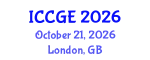 International Conference on Civil and Geological Engineering (ICCGE) October 21, 2026 - London, United Kingdom
