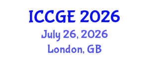 International Conference on Civil and Geological Engineering (ICCGE) July 26, 2026 - London, United Kingdom