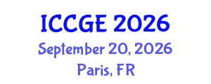 International Conference on Civil and Geological Engineering (ICCGE) September 20, 2026 - Paris, France