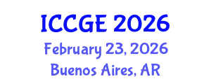 International Conference on Civil and Geological Engineering (ICCGE) February 23, 2026 - Buenos Aires, Argentina