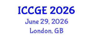 International Conference on Civil and Geological Engineering (ICCGE) June 29, 2026 - London, United Kingdom