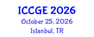 International Conference on Civil and Geological Engineering (ICCGE) October 25, 2026 - Istanbul, Turkey