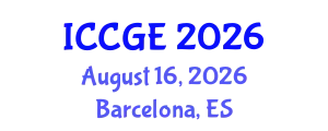 International Conference on Civil and Geological Engineering (ICCGE) August 16, 2026 - Barcelona, Spain