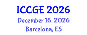 International Conference on Civil and Geological Engineering (ICCGE) December 16, 2026 - Barcelona, Spain