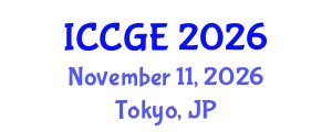 International Conference on Civil and Geological Engineering (ICCGE) November 11, 2026 - Tokyo, Japan