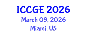 International Conference on Civil and Geological Engineering (ICCGE) March 09, 2026 - Miami, United States