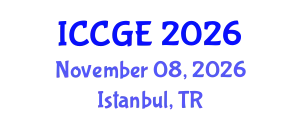 International Conference on Civil and Geological Engineering (ICCGE) November 08, 2026 - Istanbul, Turkey