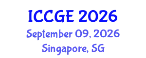 International Conference on Civil and Geological Engineering (ICCGE) September 09, 2026 - Singapore, Singapore