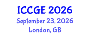 International Conference on Civil and Geological Engineering (ICCGE) September 23, 2026 - London, United Kingdom