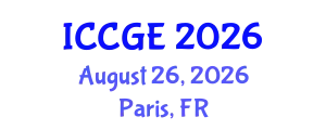 International Conference on Civil and Geological Engineering (ICCGE) August 26, 2026 - Paris, France