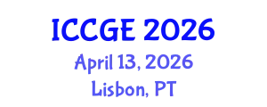 International Conference on Civil and Geological Engineering (ICCGE) April 13, 2026 - Lisbon, Portugal