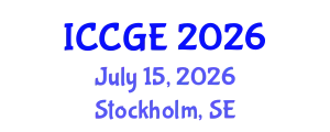 International Conference on Civil and Geological Engineering (ICCGE) July 15, 2026 - Stockholm, Sweden
