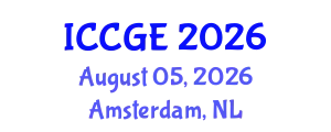 International Conference on Civil and Geological Engineering (ICCGE) August 05, 2026 - Amsterdam, Netherlands