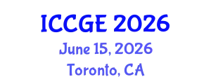 International Conference on Civil and Geological Engineering (ICCGE) June 15, 2026 - Toronto, Canada
