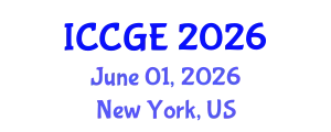 International Conference on Civil and Geological Engineering (ICCGE) June 01, 2026 - New York, United States