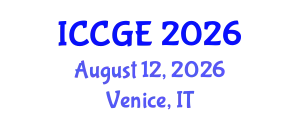 International Conference on Civil and Geological Engineering (ICCGE) August 12, 2026 - Venice, Italy