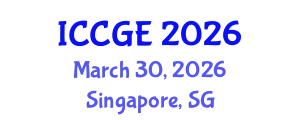 International Conference on Civil and Geological Engineering (ICCGE) March 30, 2026 - Singapore, Singapore