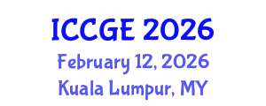 International Conference on Civil and Geological Engineering (ICCGE) February 12, 2026 - Kuala Lumpur, Malaysia
