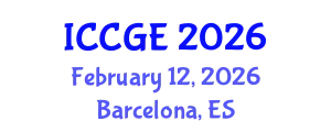 International Conference on Civil and Geological Engineering (ICCGE) February 12, 2026 - Barcelona, Spain