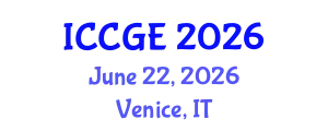 International Conference on Civil and Geological Engineering (ICCGE) June 22, 2026 - Venice, Italy
