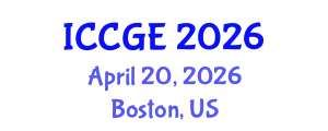 International Conference on Civil and Geological Engineering (ICCGE) April 20, 2026 - Boston, United States