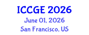 International Conference on Civil and Geological Engineering (ICCGE) June 01, 2026 - San Francisco, United States