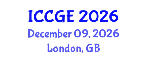 International Conference on Civil and Geological Engineering (ICCGE) December 09, 2026 - London, United Kingdom