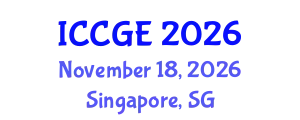 International Conference on Civil and Geological Engineering (ICCGE) November 18, 2026 - Singapore, Singapore