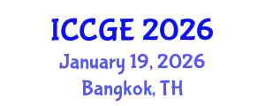 International Conference on Civil and Geological Engineering (ICCGE) January 19, 2026 - Bangkok, Thailand