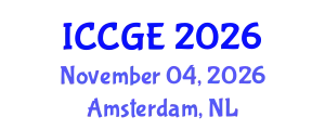 International Conference on Civil and Geological Engineering (ICCGE) November 04, 2026 - Amsterdam, Netherlands
