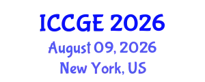 International Conference on Civil and Geological Engineering (ICCGE) August 09, 2026 - New York, United States