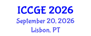 International Conference on Civil and Geological Engineering (ICCGE) September 20, 2026 - Lisbon, Portugal