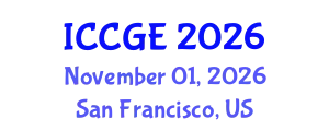 International Conference on Civil and Geological Engineering (ICCGE) November 01, 2026 - San Francisco, United States