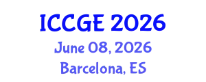 International Conference on Civil and Geological Engineering (ICCGE) June 08, 2026 - Barcelona, Spain